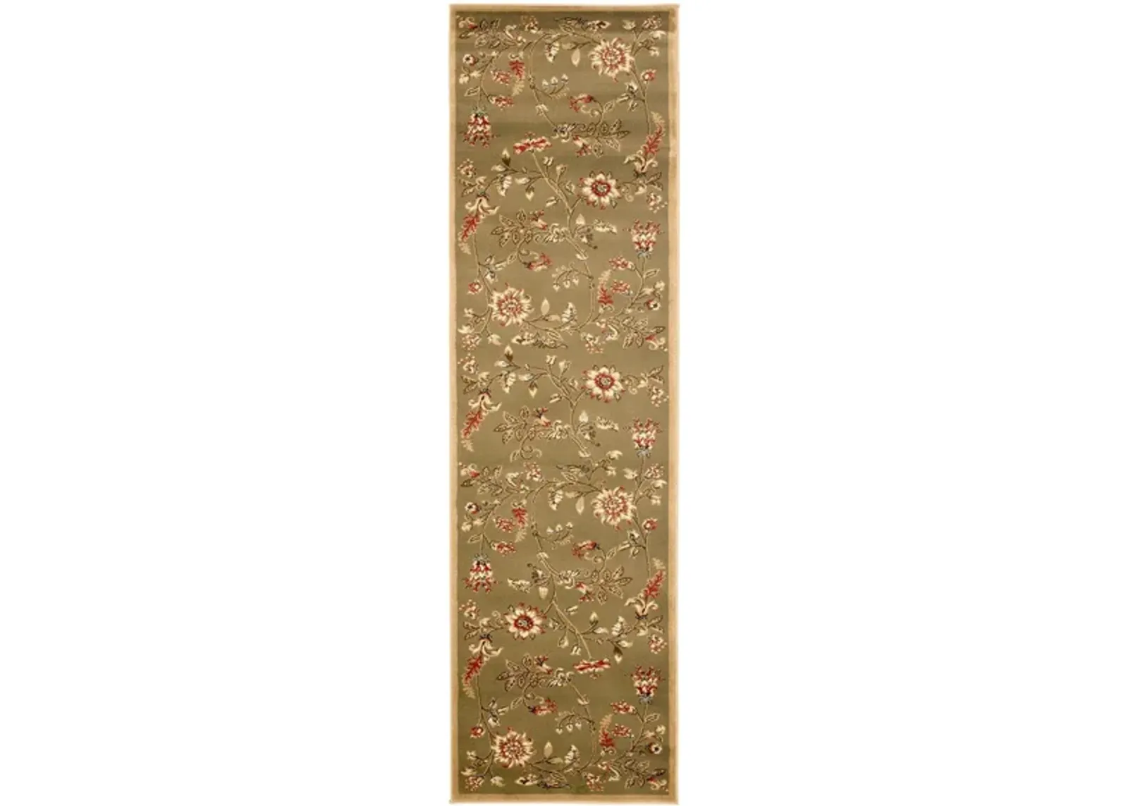 Abernethy Runner Rug in Green / Multi by Safavieh