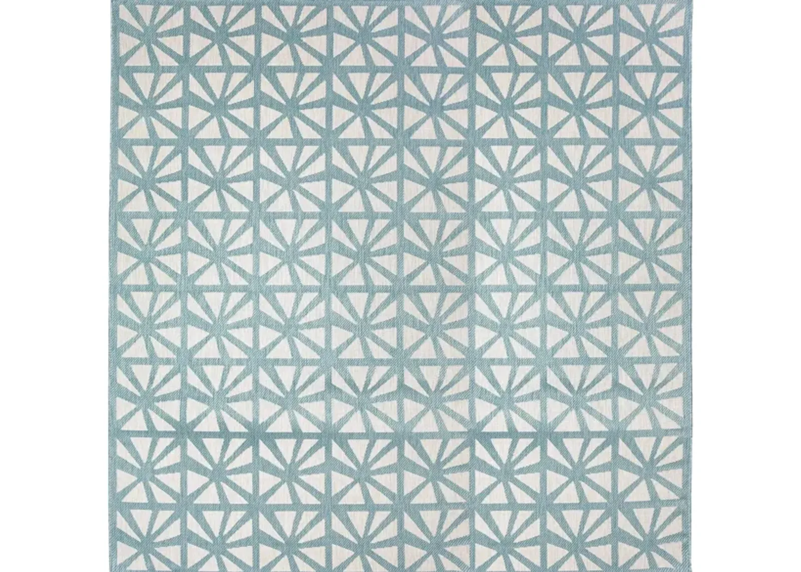 Carmel Tonga Tile Indoor/Outdoor Rug in Aqua by Trans-Ocean Import Co Inc