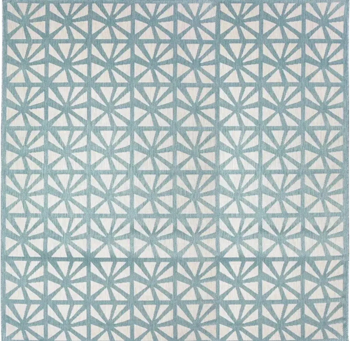 Carmel Tonga Tile Indoor/Outdoor Rug in Aqua by Trans-Ocean Import Co Inc