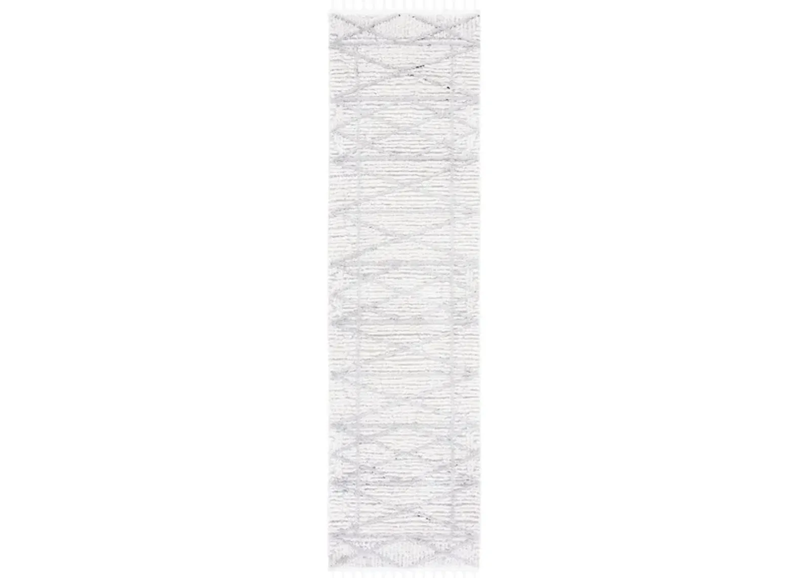 Marrakesh Runner Rug in Gray / Ivory by Safavieh