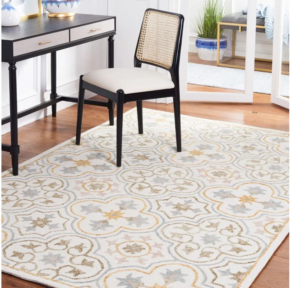 Hololive Area Rug in Ivory & Gray by Safavieh