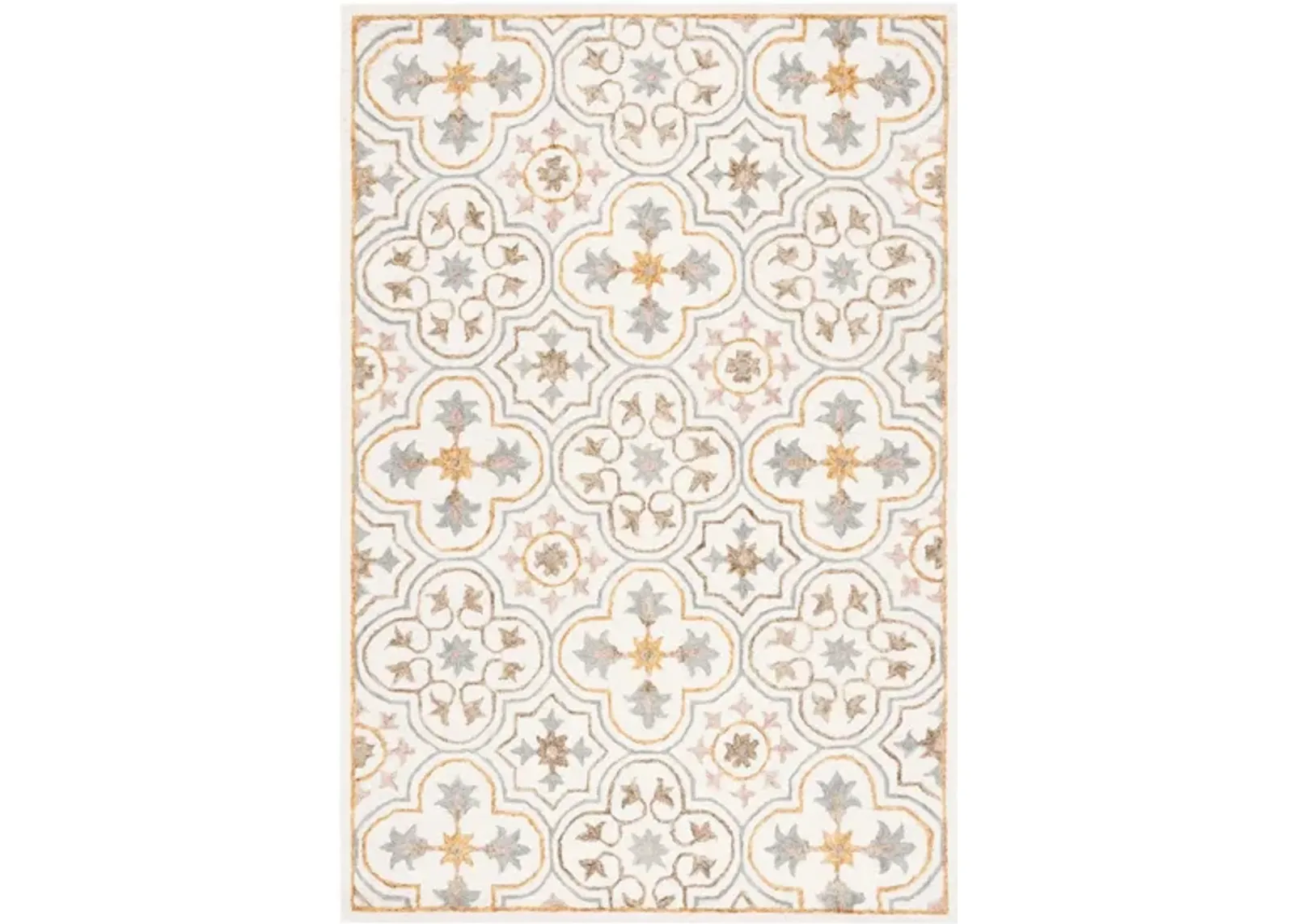 Hololive Area Rug in Ivory & Gray by Safavieh