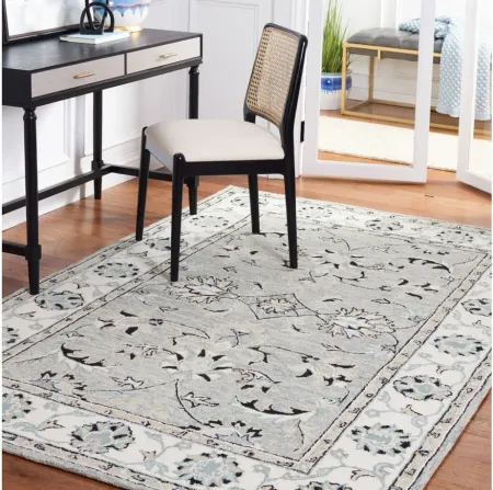 Tensei Area Rug in Gray & Ivory by Safavieh
