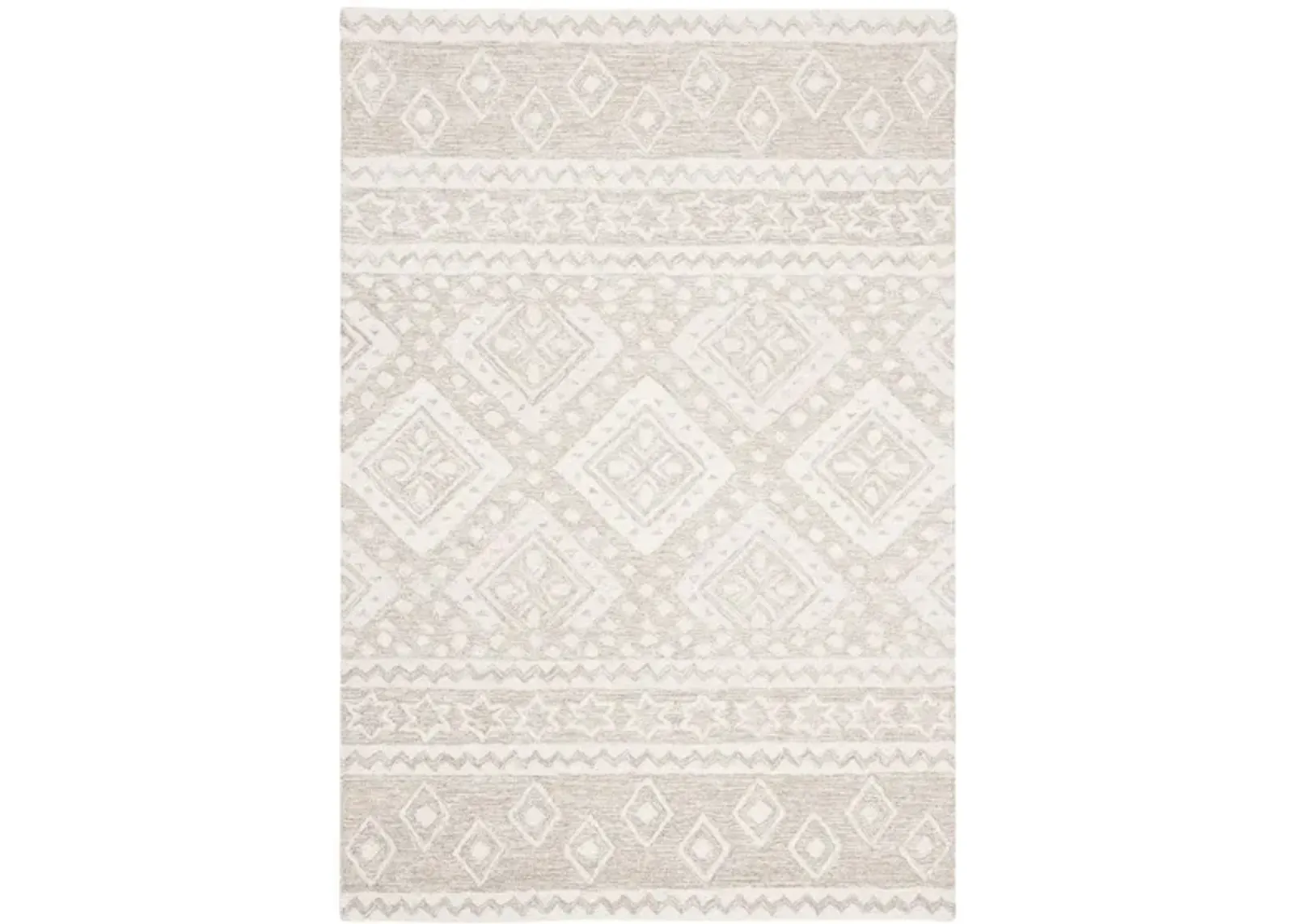 Miyamoto Runner Rug in Beige & Ivory by Safavieh