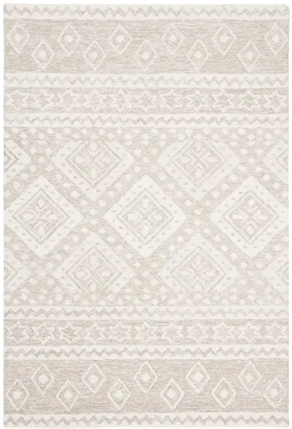 Miyamoto Runner Rug in Beige & Ivory by Safavieh