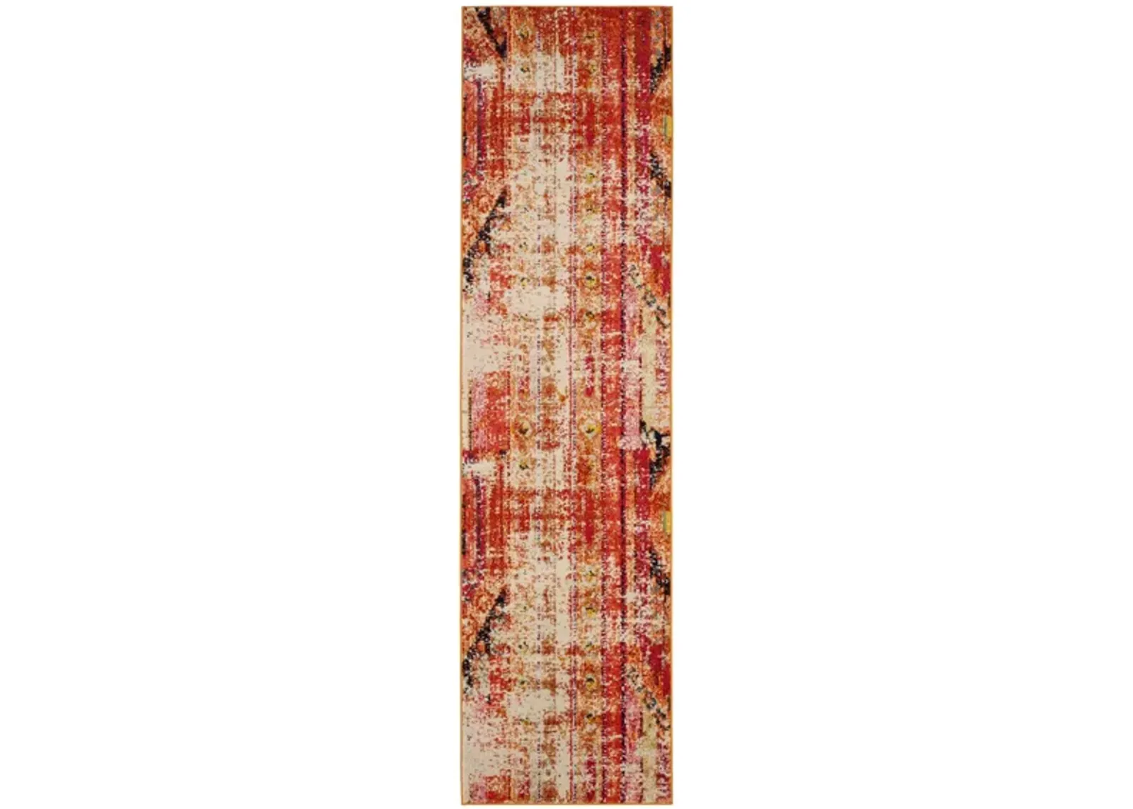 Monaco Runner Rug in Orange/Multi by Safavieh