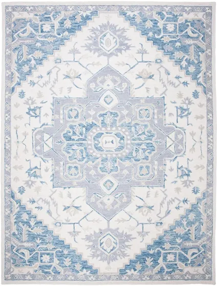 McGrath Area Rug in Ivory & Navy by Safavieh