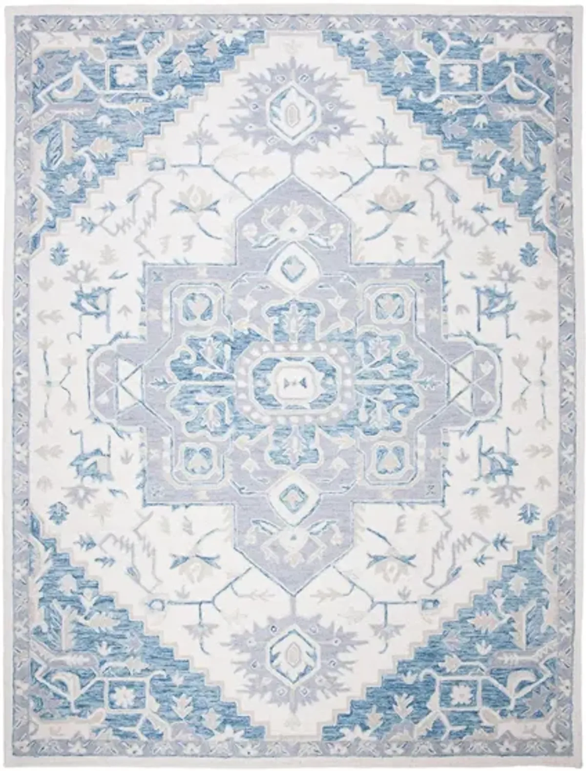 McGrath Area Rug in Ivory & Navy by Safavieh