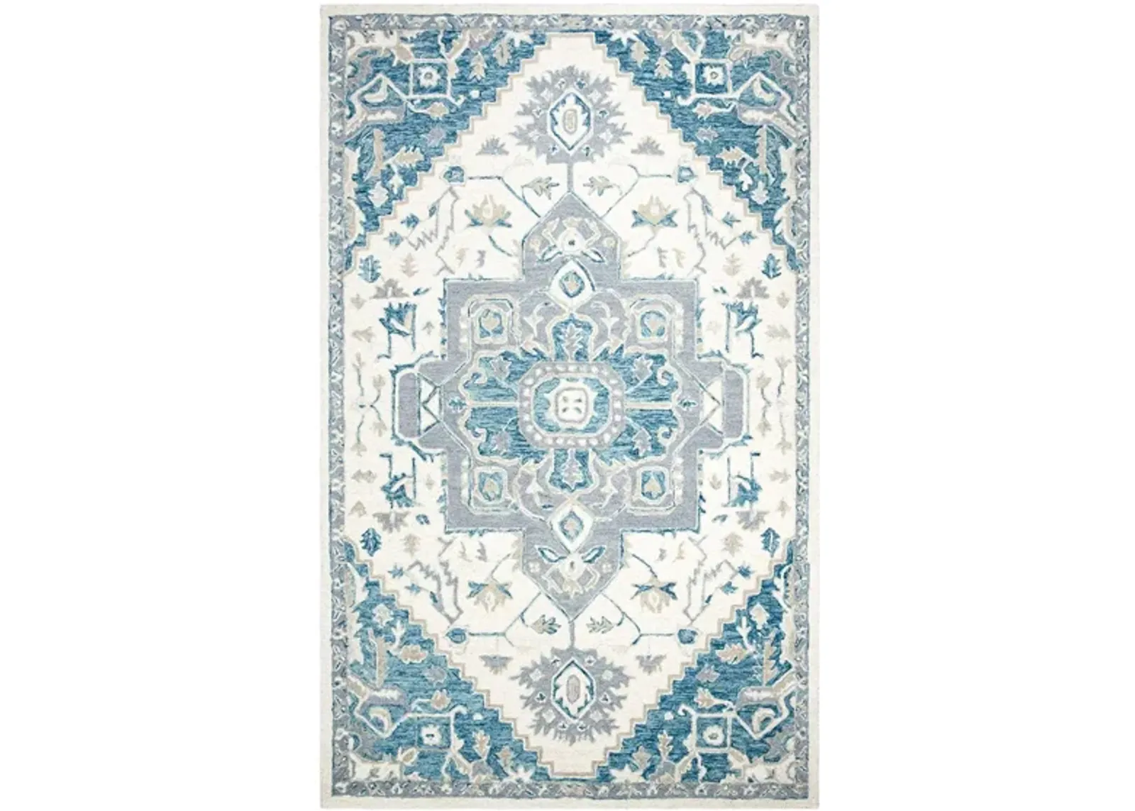 McGrath Area Rug in Ivory & Navy by Safavieh