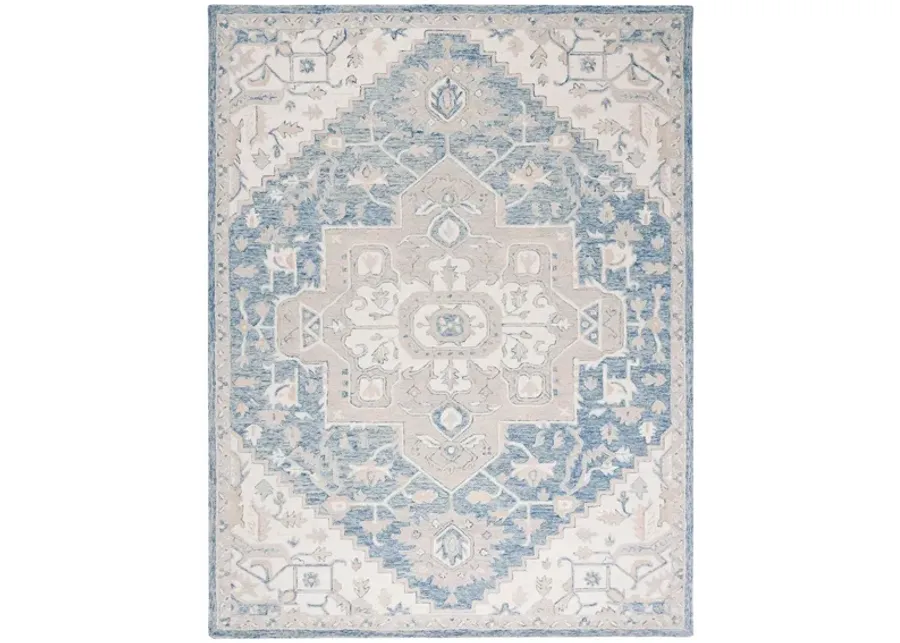 McGrath Area Rug in Blue & Ivory by Safavieh