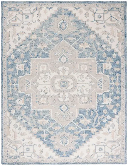 McGrath Area Rug in Blue & Ivory by Safavieh