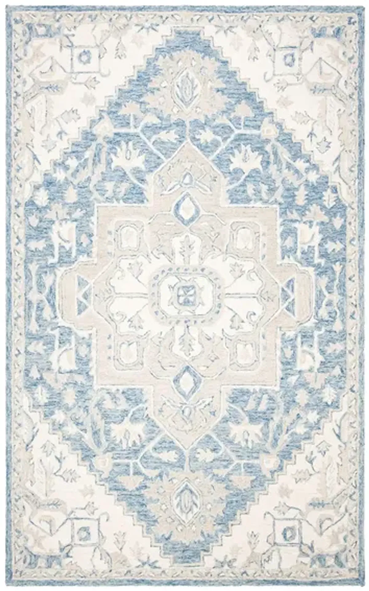 McGrath Area Rug in Blue & Ivory by Safavieh