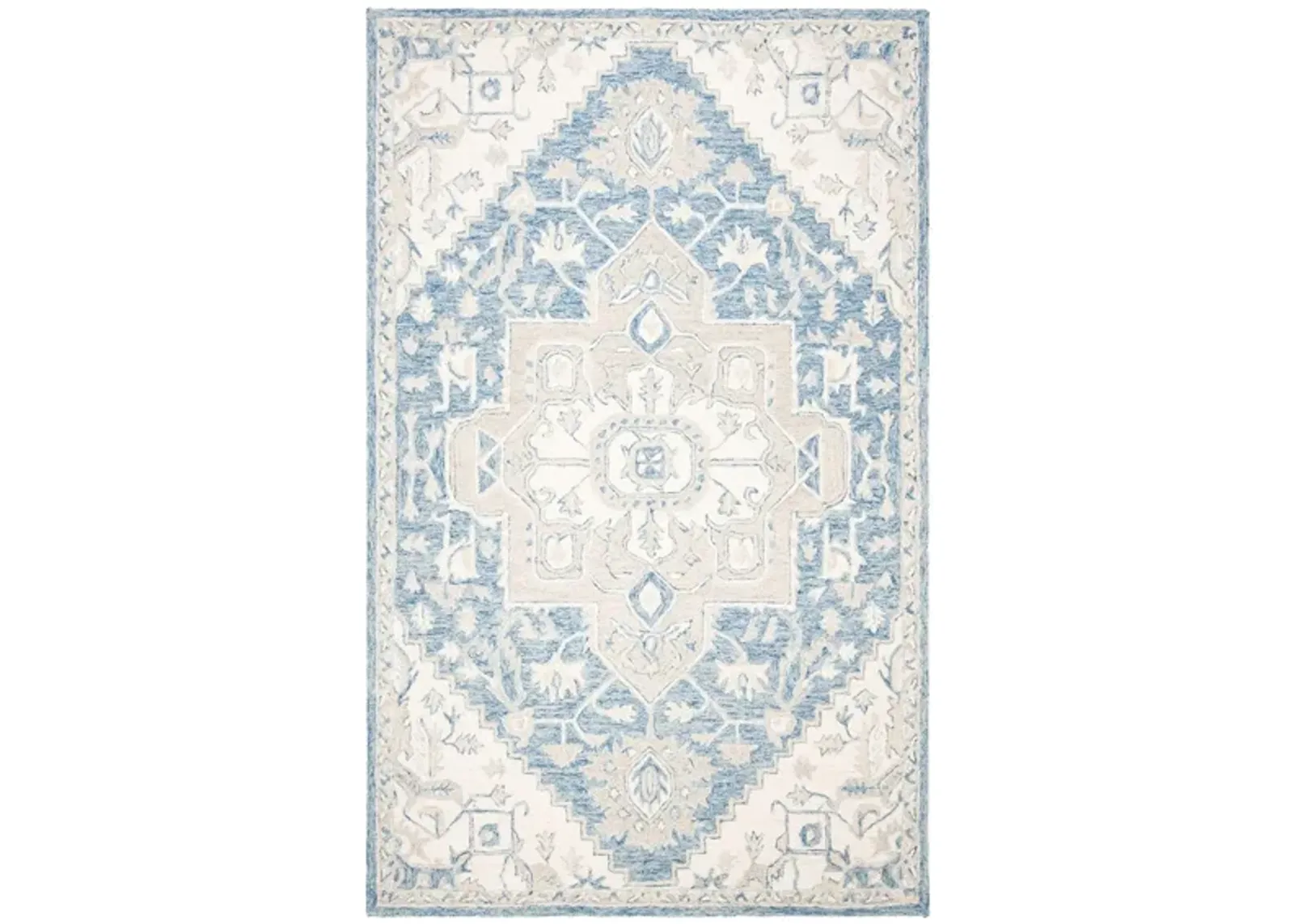 McGrath Area Rug in Blue & Ivory by Safavieh