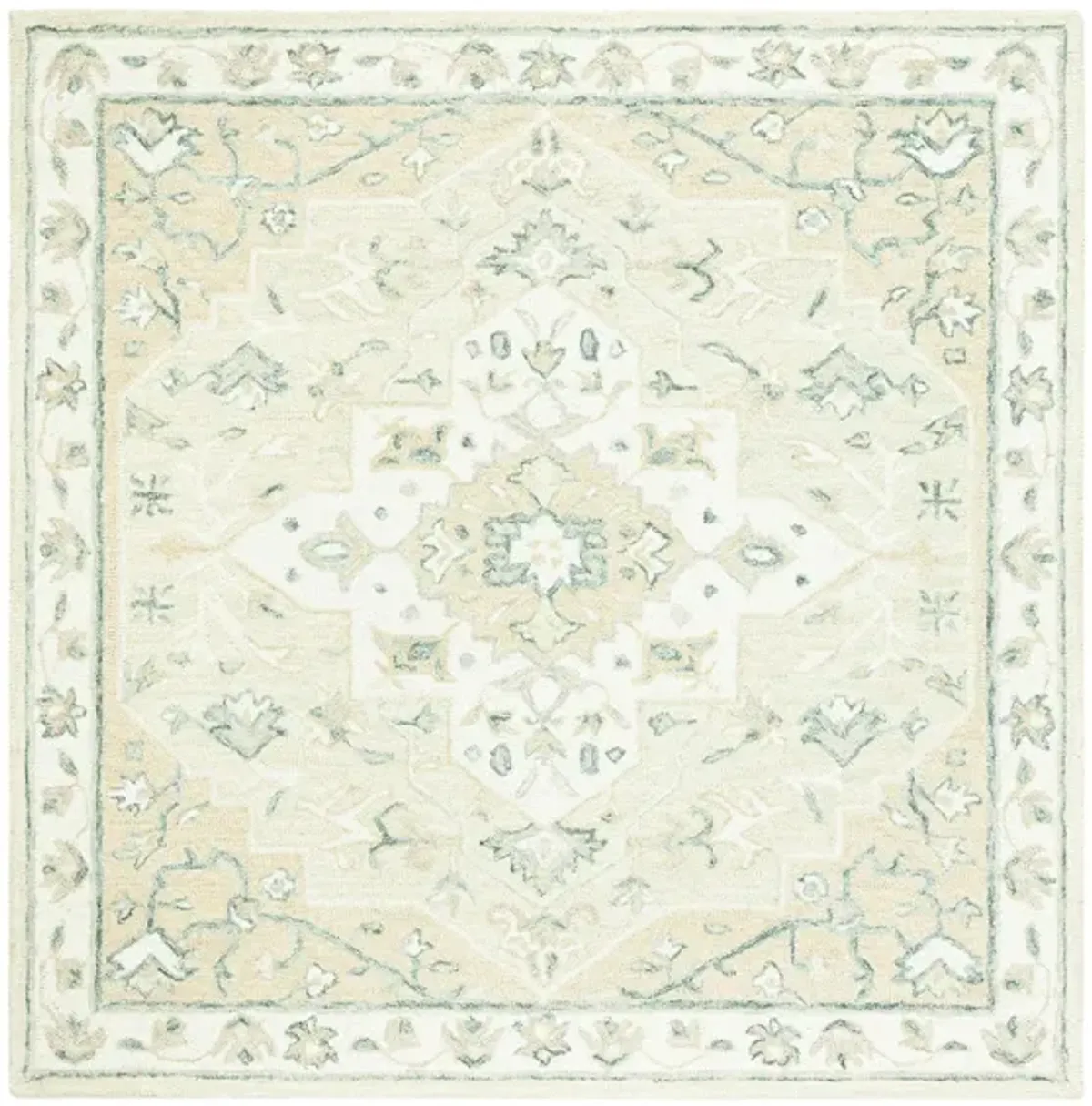 Turbo Area Rug in Beige & Ivory by Safavieh