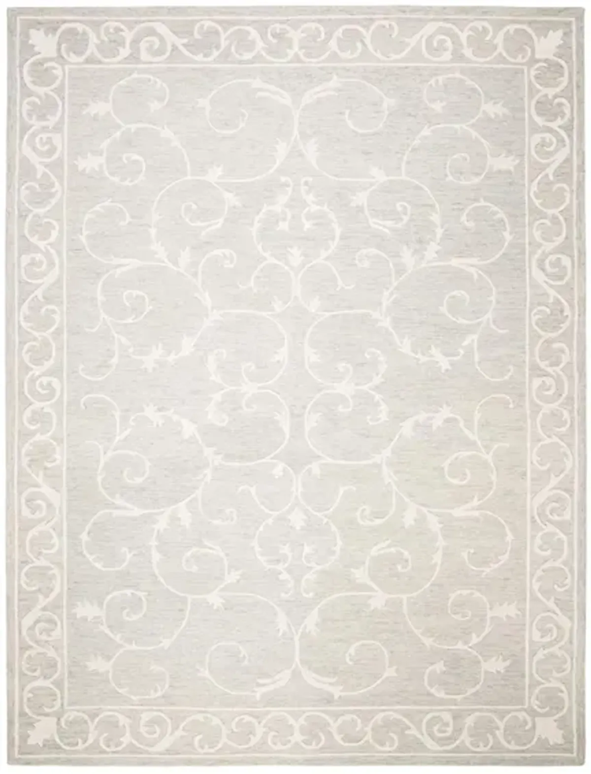 Shinjuku Area Rug in Light Gray & Ivory by Safavieh