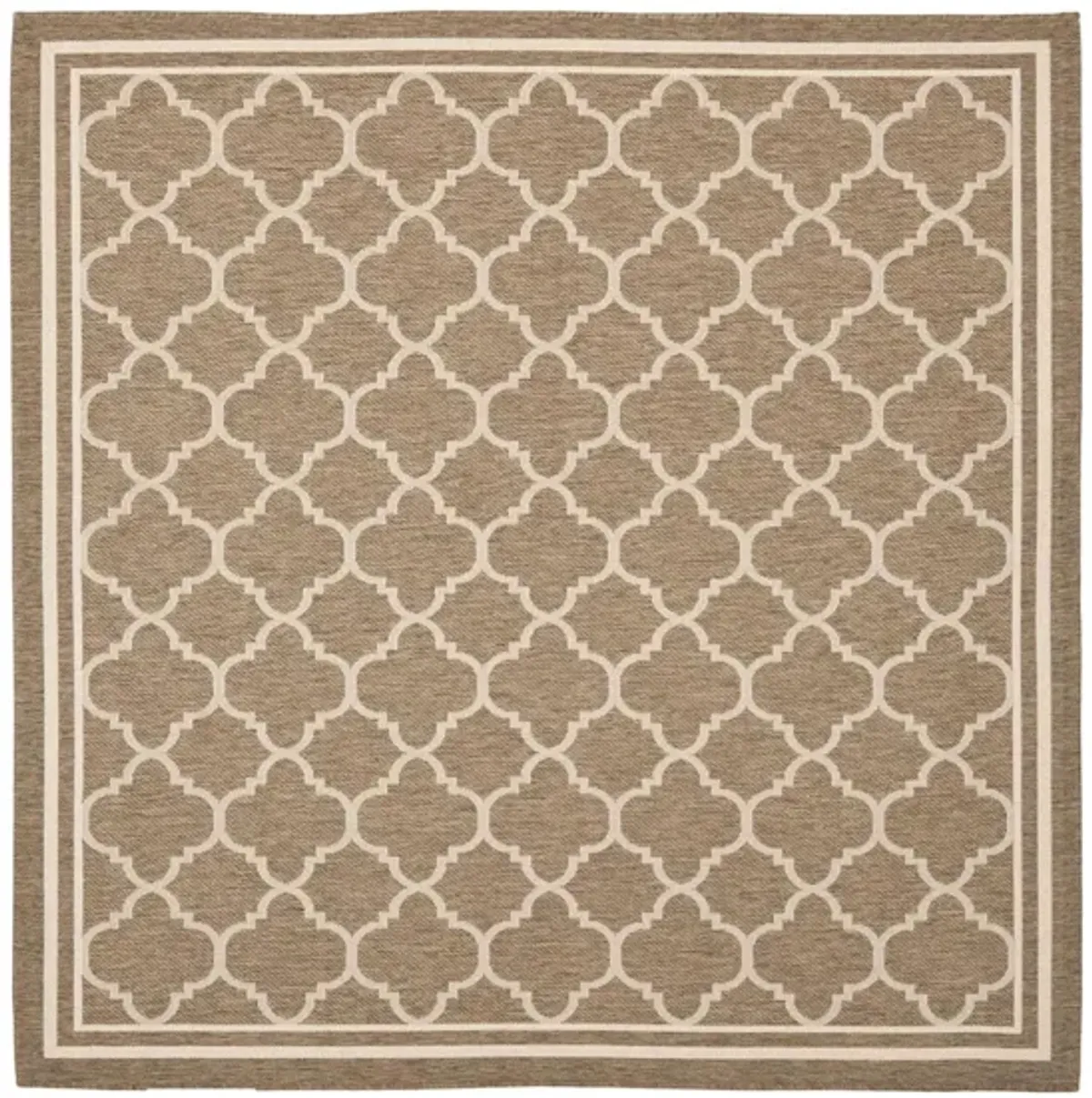 Courtyard Pathway Indoor/Outdoor Area Rug in Brown & Bone by Safavieh