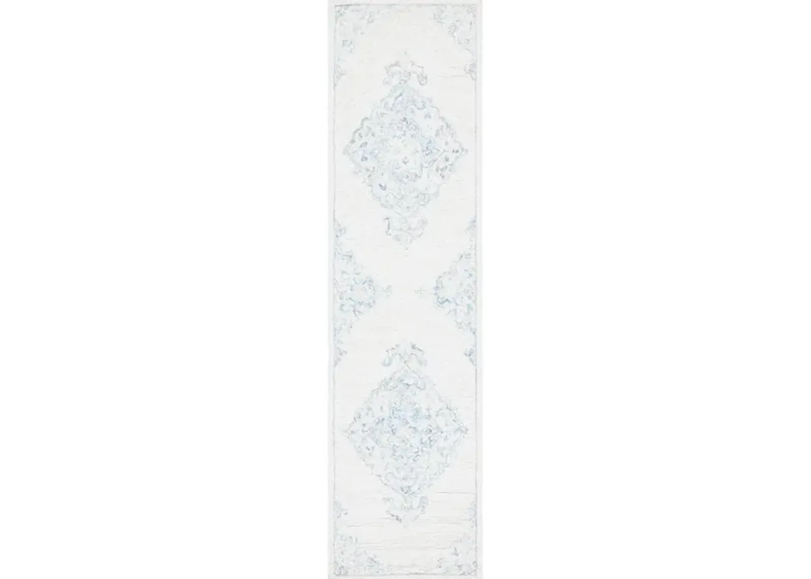 Drummond Runner Rug in Ivory & Blue by Safavieh