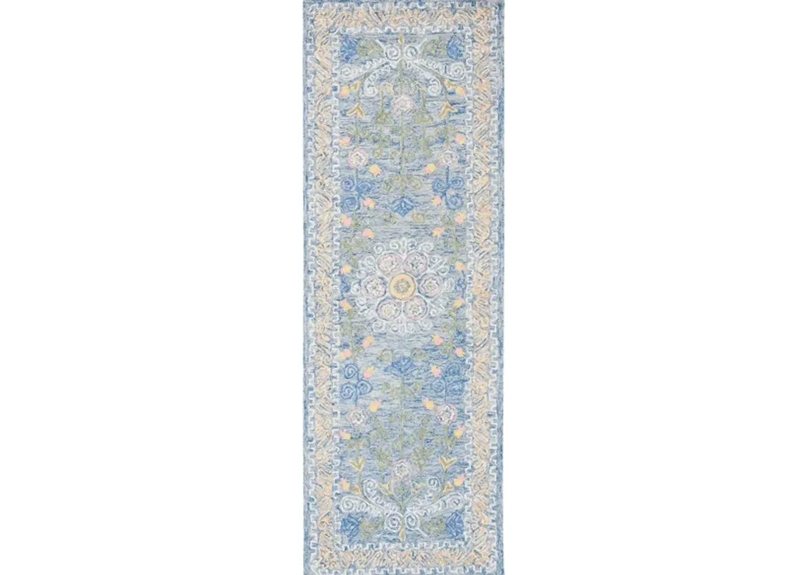 Shellville Runner Rug in Blue & Green by Safavieh