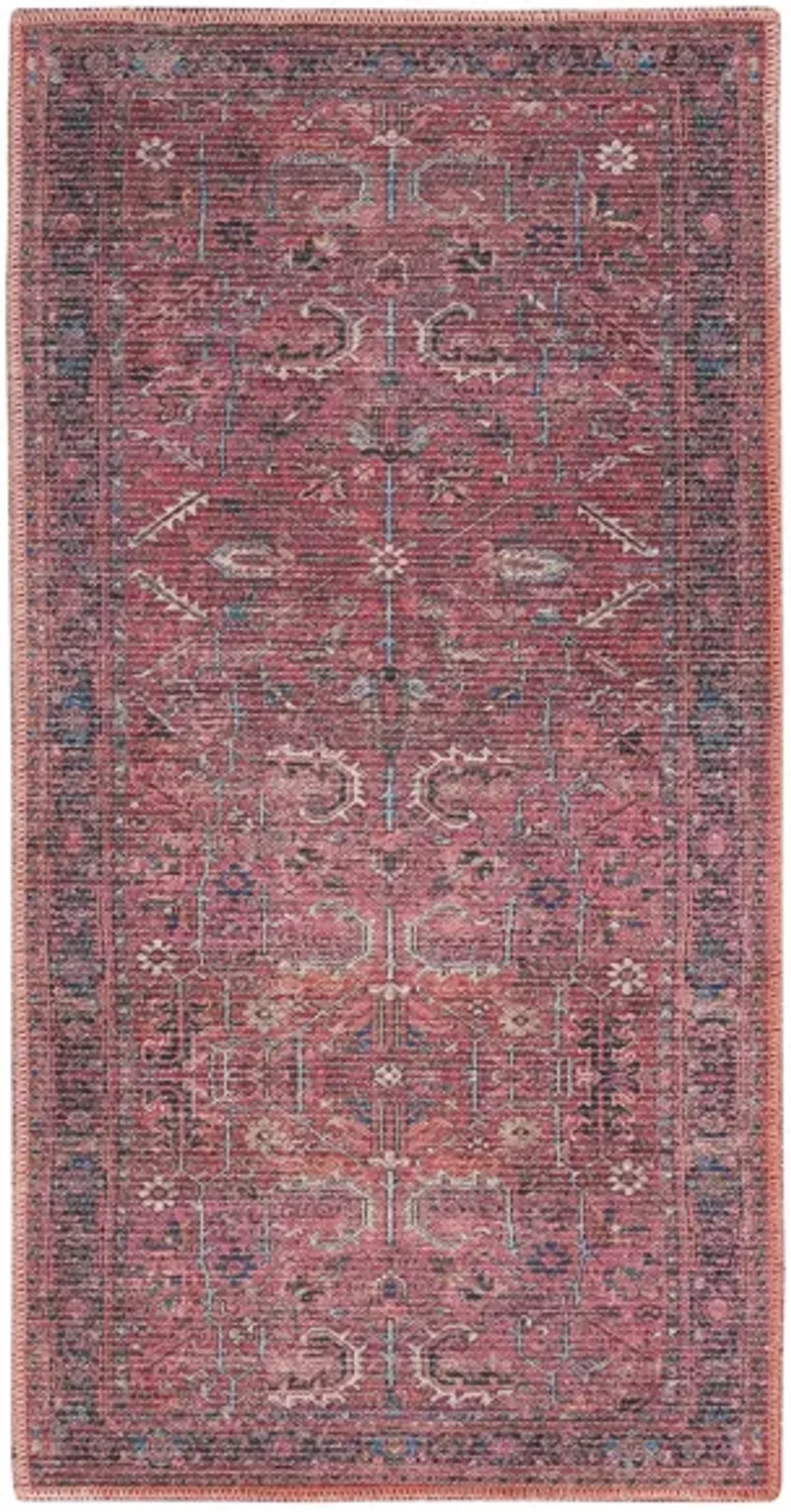 Nicole Curtis Aarquelle Area Rug in Brick by Nourison