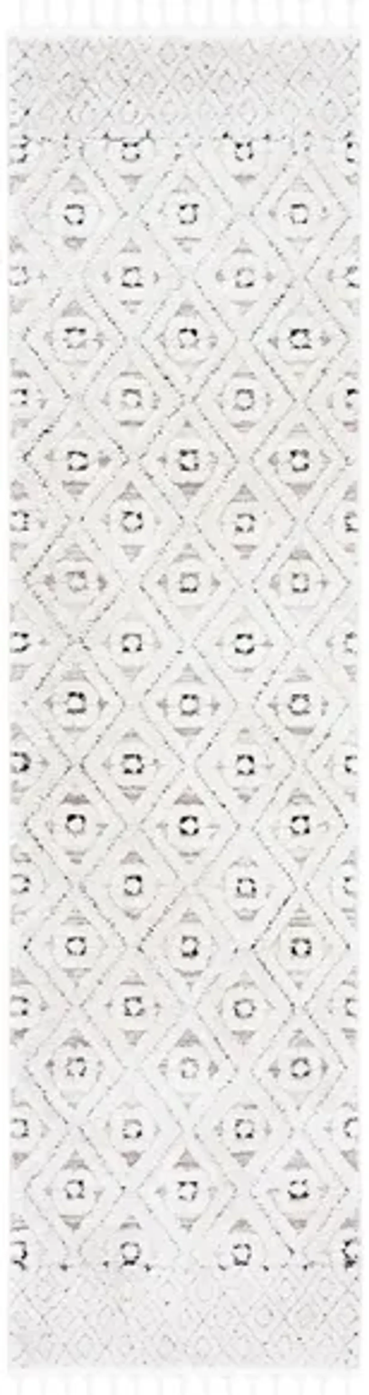 Marrakesh Runner Rug in Gray / Ivory by Safavieh