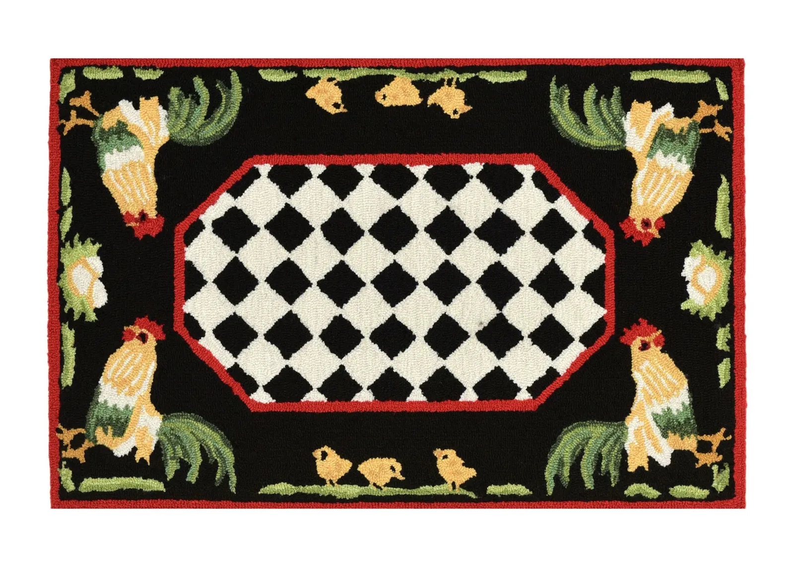 Liora Manne Rooster Front Porch Rug