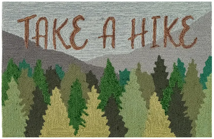 Liora Manne Take A Hike Front Porch Rug in Forest by Trans-Ocean Import Co Inc