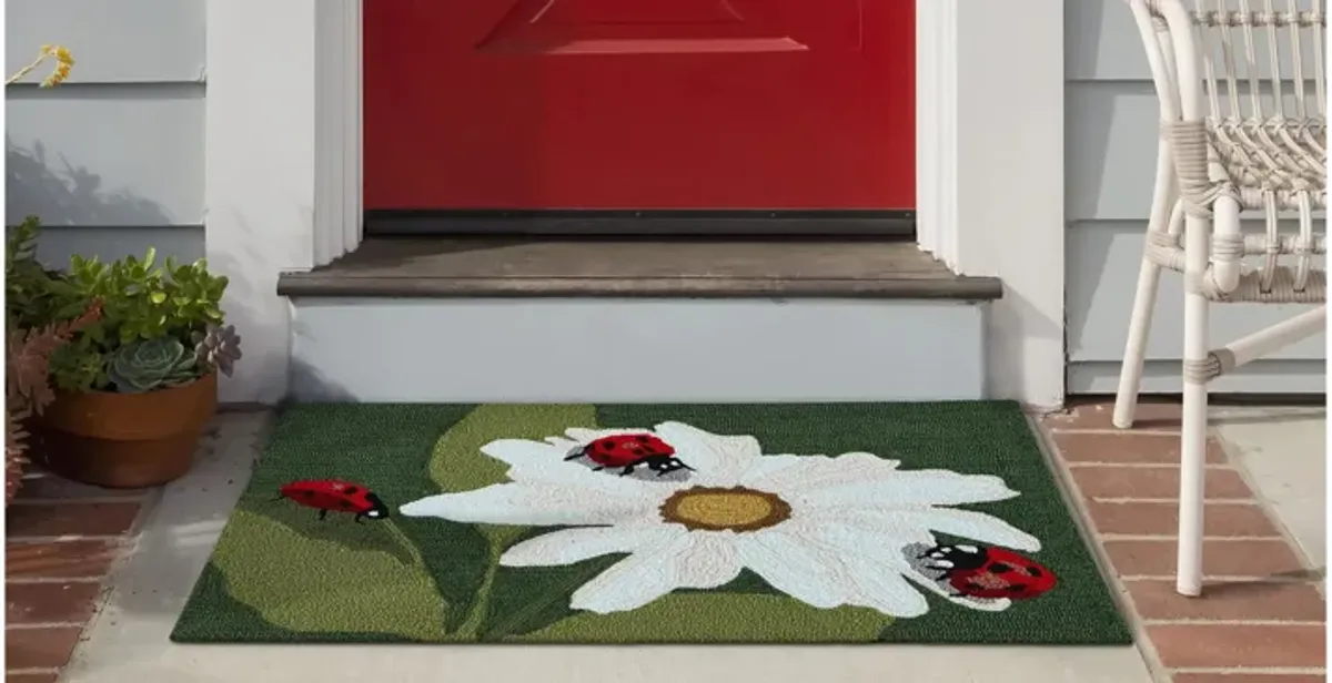 Liora Manne Ladybugs Front Porch Rug