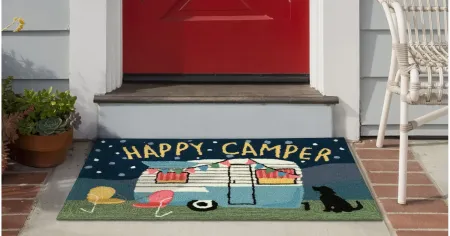 Liora Manne Happy Camper Front Porch Rug in Night by Trans-Ocean Import Co Inc