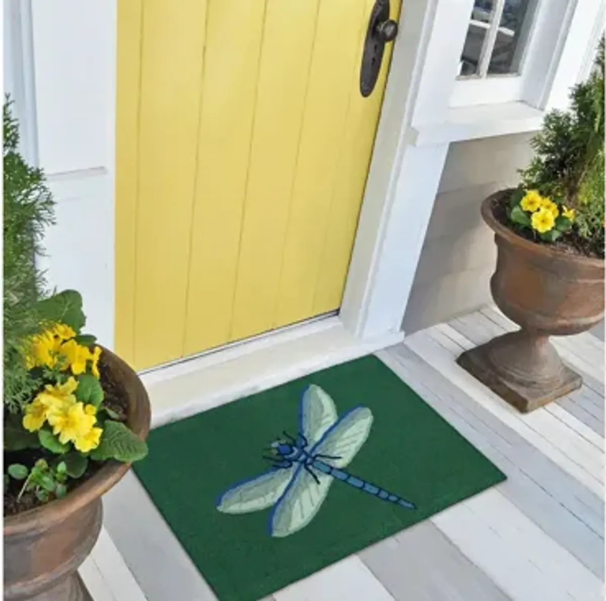 Liora Manne Garden Dragonfly Front Porch Rug