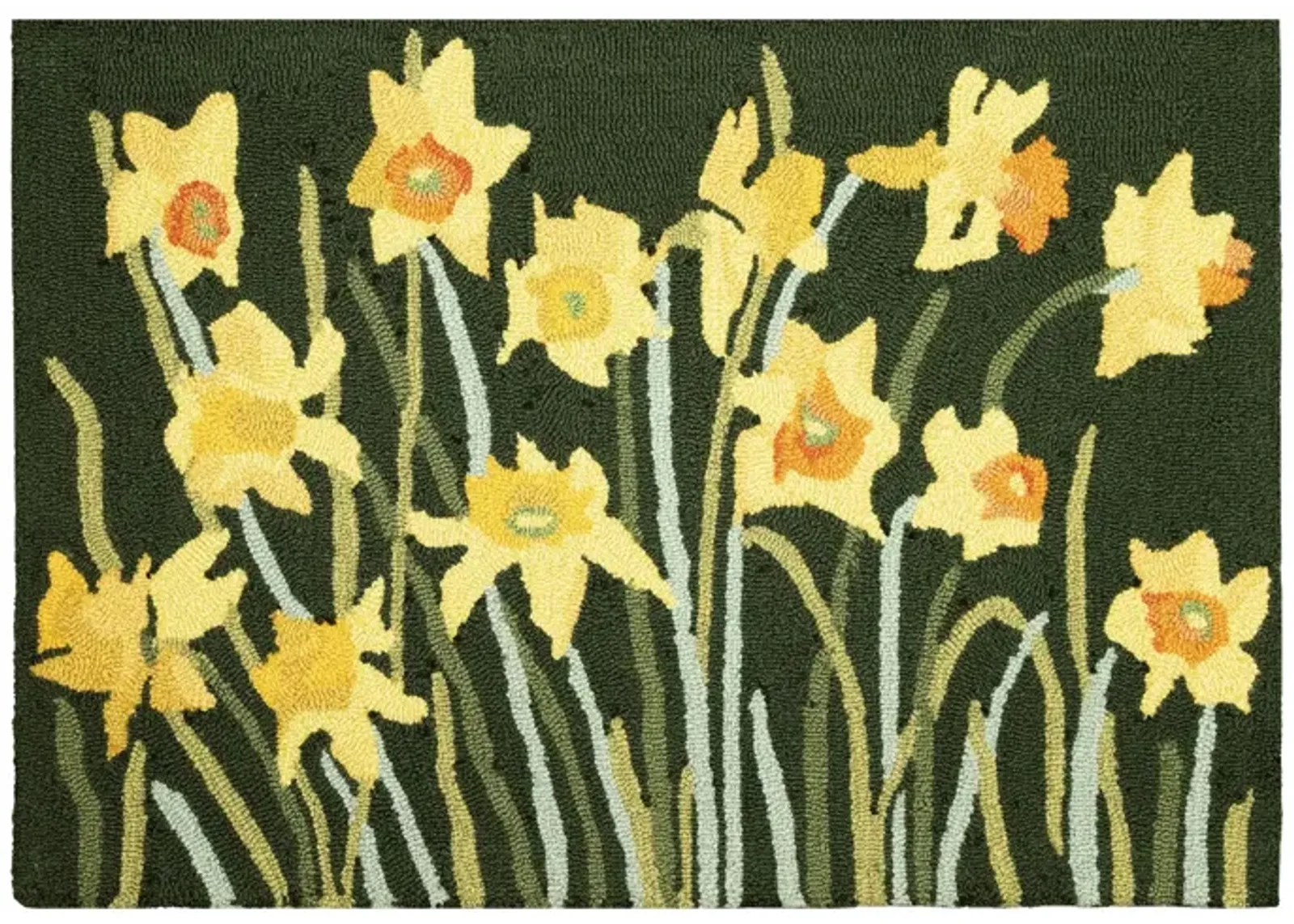 Liora Manne Daffodil Front Porch Rug in Green by Trans-Ocean Import Co Inc