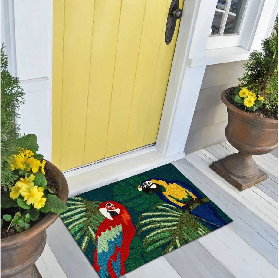 Liora Manne Parrot Pals Front Porch Rug in Multi by Trans-Ocean Import Co Inc