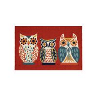 Liora Manne What A Hoot Front Porch Rug in Red by Trans-Ocean Import Co Inc