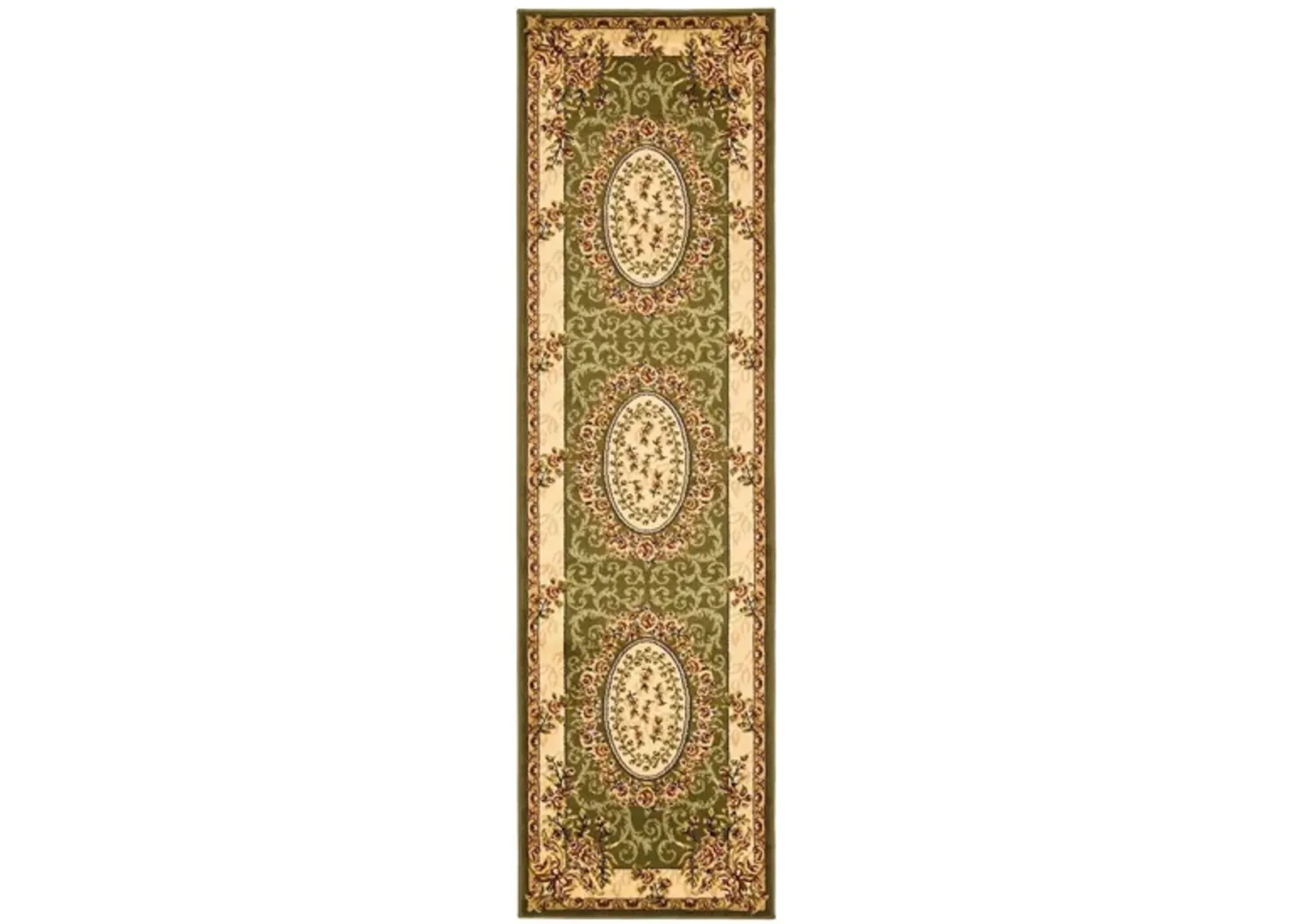 Azura Runner Rug in Sage / Ivory by Safavieh