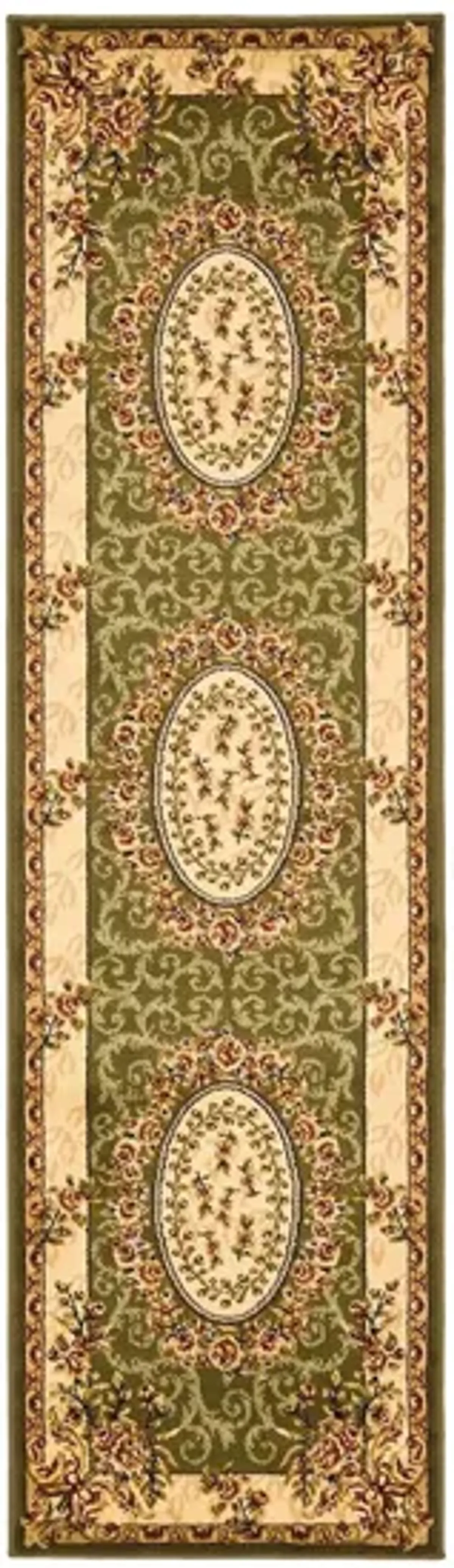 Azura Runner Rug in Sage / Ivory by Safavieh