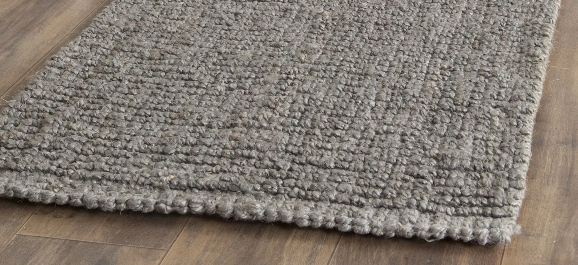 Natural Fiber Runner Rug in LightGrey by Safavieh