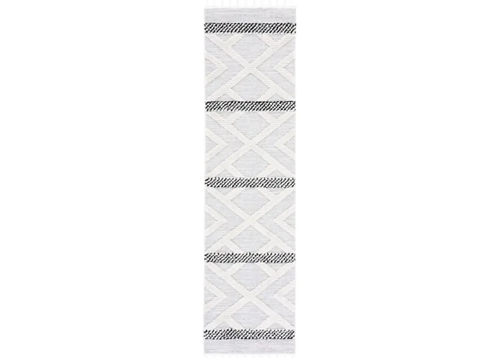 Marrakesh Runner Rug in Gray / Ivory by Safavieh