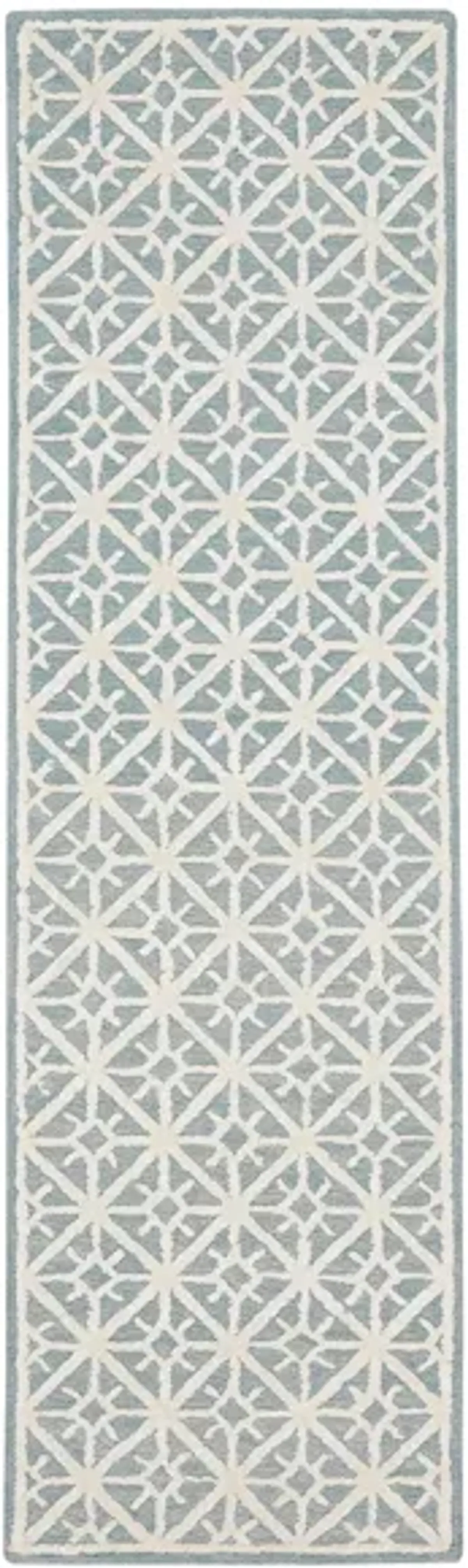 Nicole Curtis Caerthe Runner Rug in Light Blue by Nourison