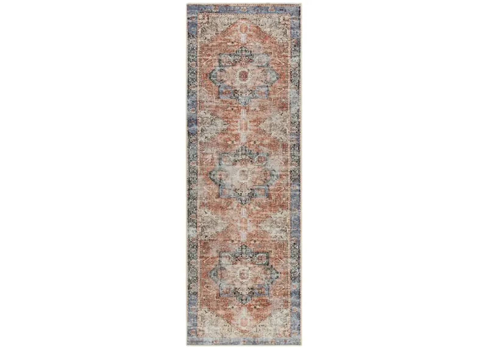 Amelie Area Rug in Rose, Denim, Butter, Beige, Dark Green, Olive, Clay by Surya