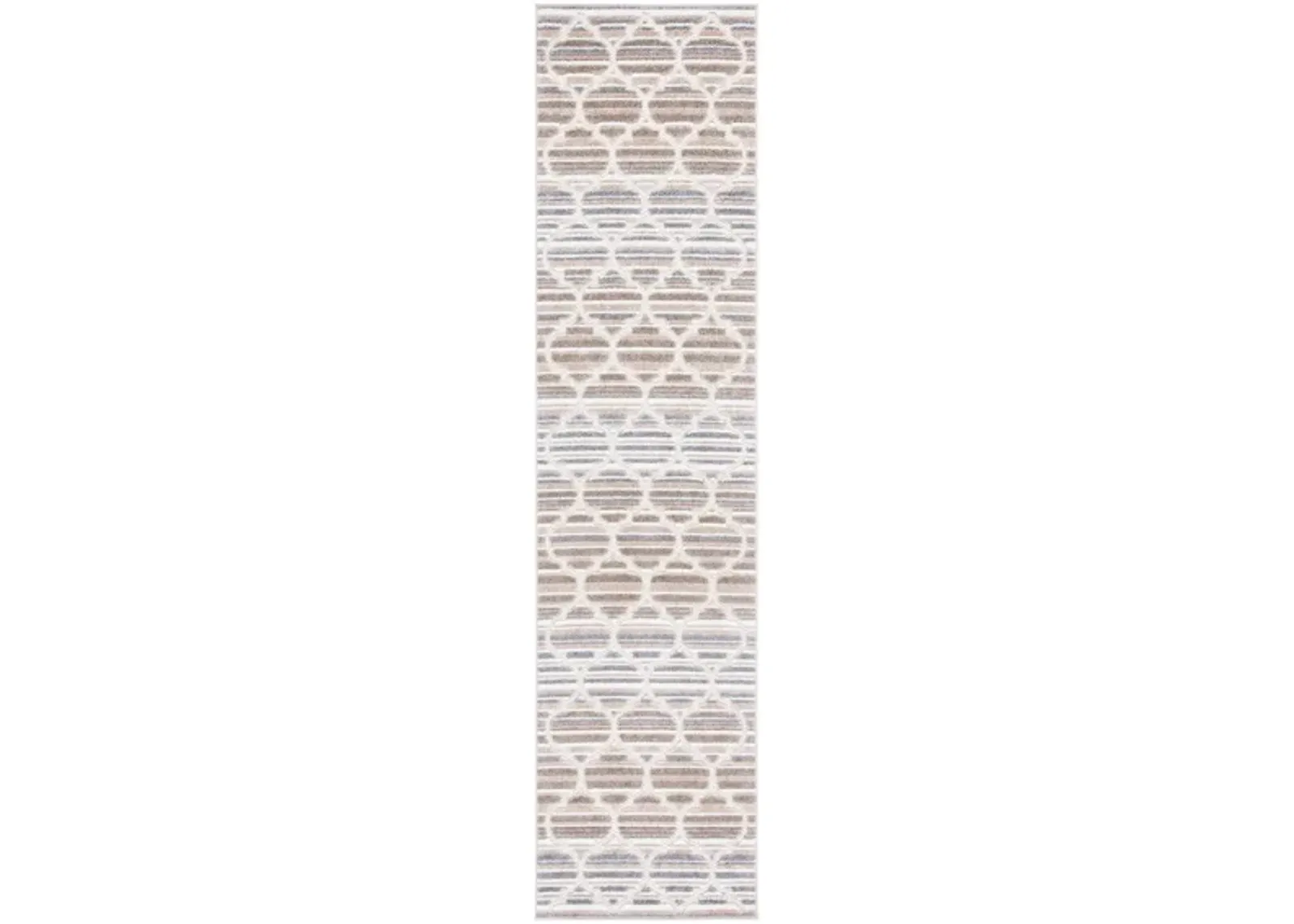 Cabana Runner Rug in Gray & Ivory by Safavieh