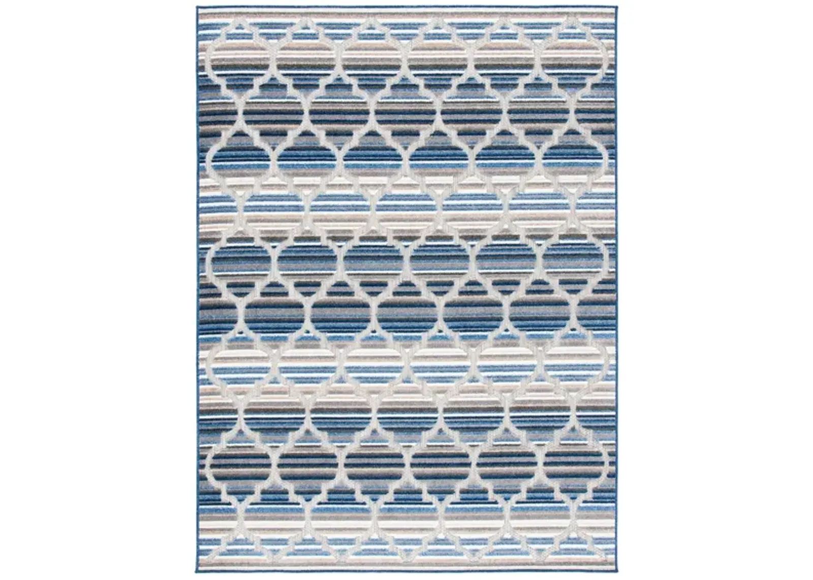 Cabana I Area Rug in Blue & Gray by Safavieh