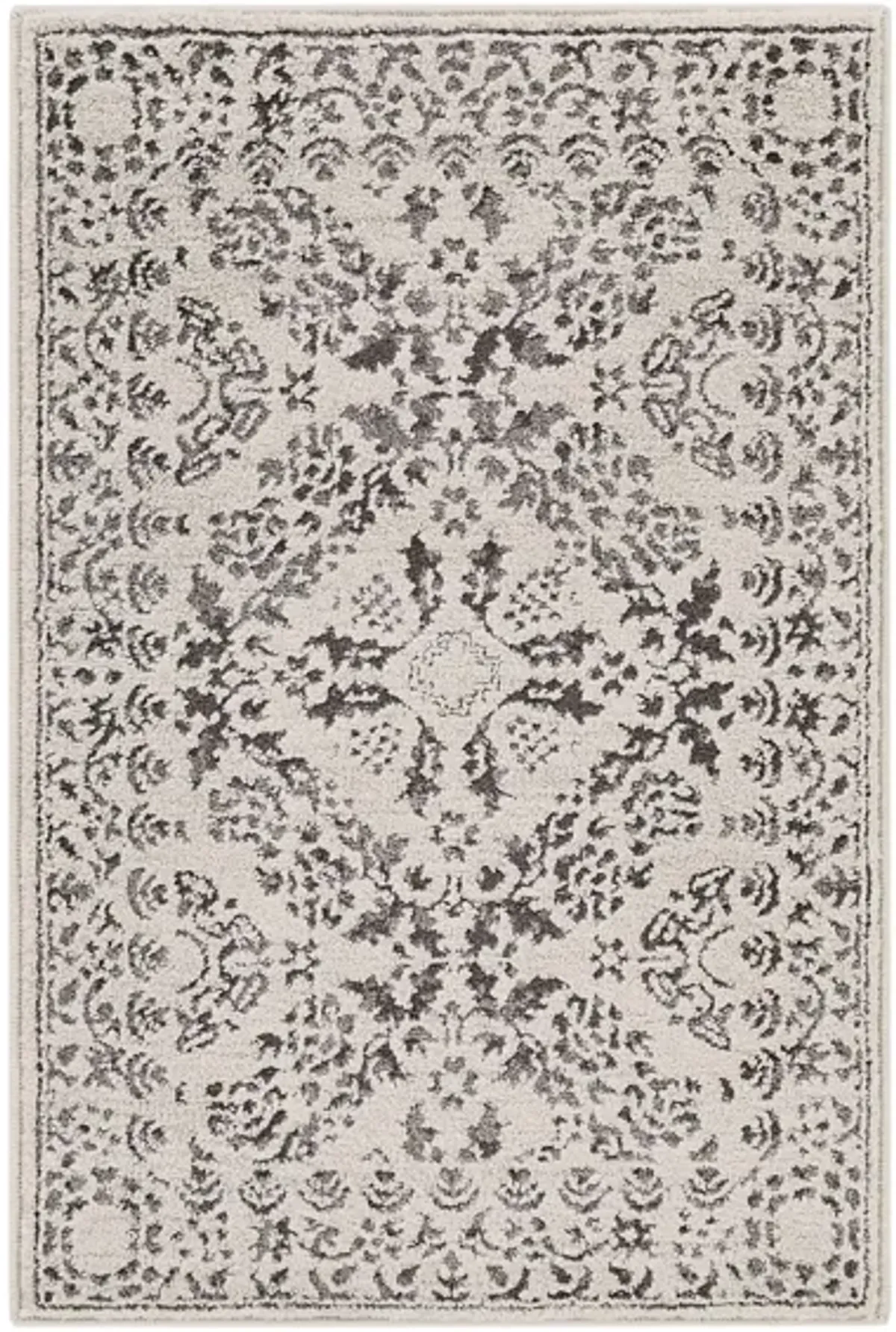 Bahar Area Rug in Medium Gray, Charcoal, Beige, Taupe by Surya