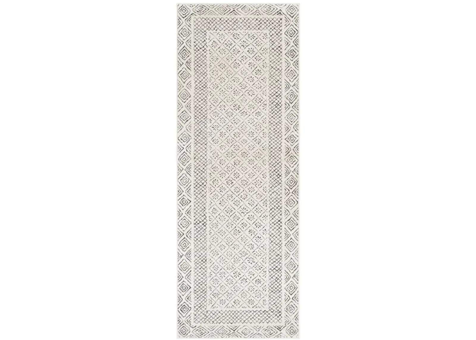 Bahar Area Rug in Medium Gray, Beige, Charcoal by Surya