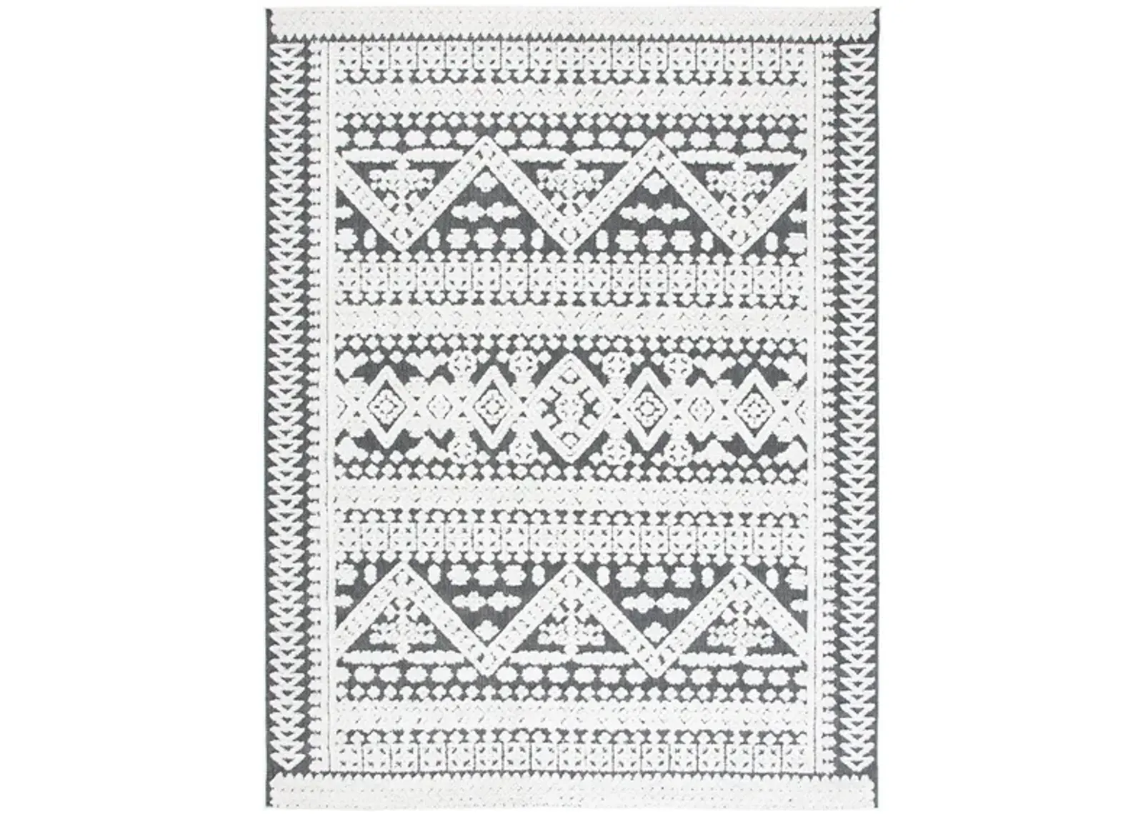 Cabana IV Area Rug in Ivory & Gray by Safavieh