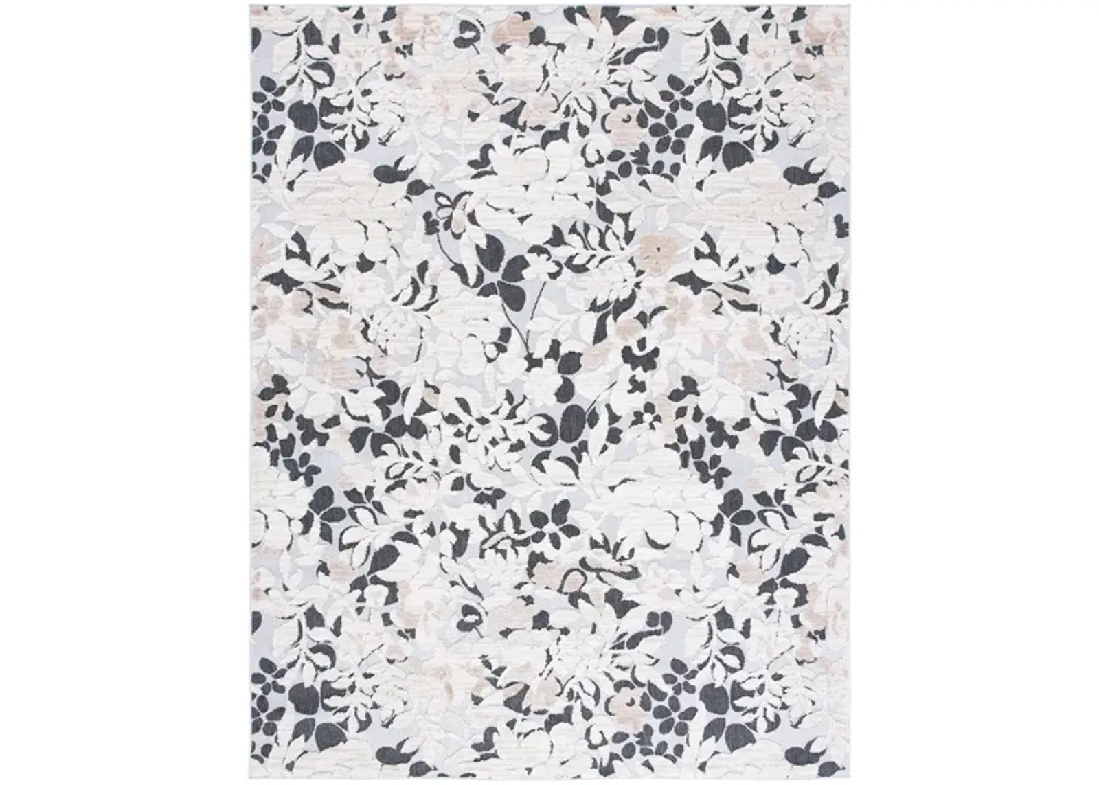 Cabana IV Area Rug in Ivory & Charcoal by Safavieh