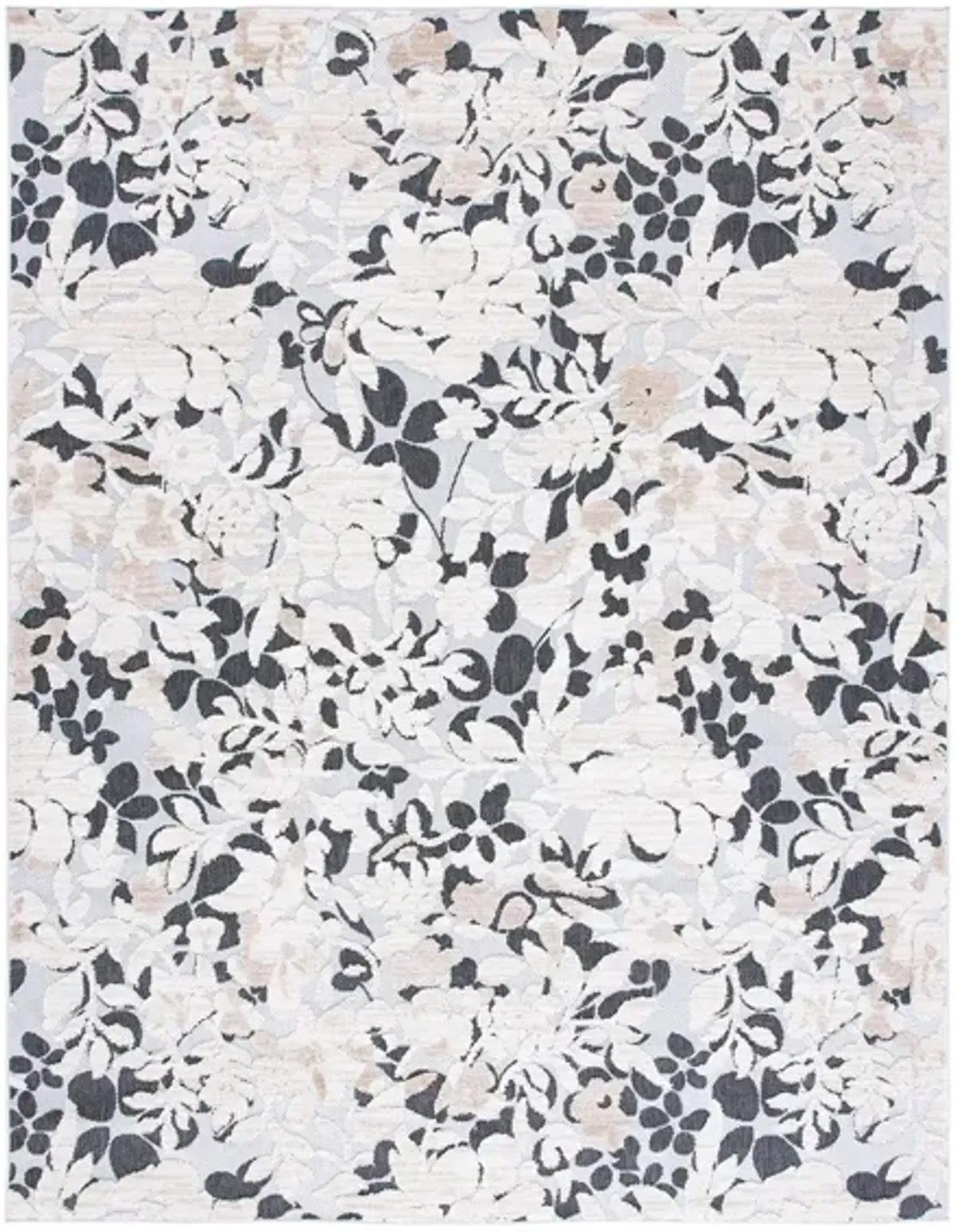 Cabana IV Area Rug in Ivory & Charcoal by Safavieh