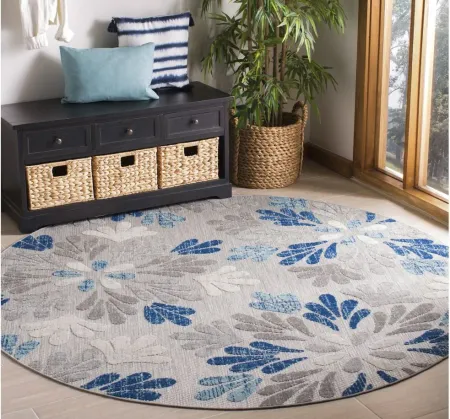 Cabana IV Area Rug in Gray & Blue by Safavieh