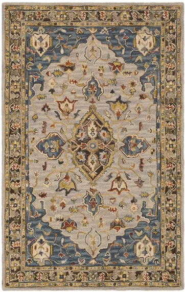 Artemis Area Rug in Dark Blue, Sage, Medium Gray, Ivory, Camel, Khaki, Mustard, Dark Brown, Beige by Surya