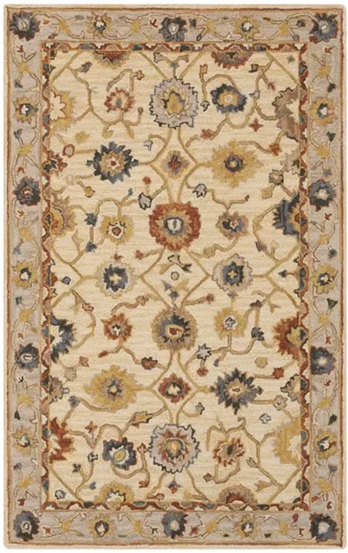 Artemis Area Rug in Taupe, Dark Brown, Tan, Wheat, Clay, Bright Blue, Khaki by Surya