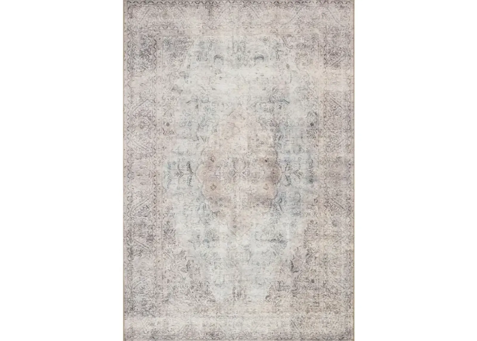 Loren Runner Rug in Silver/Slate by Loloi Rugs