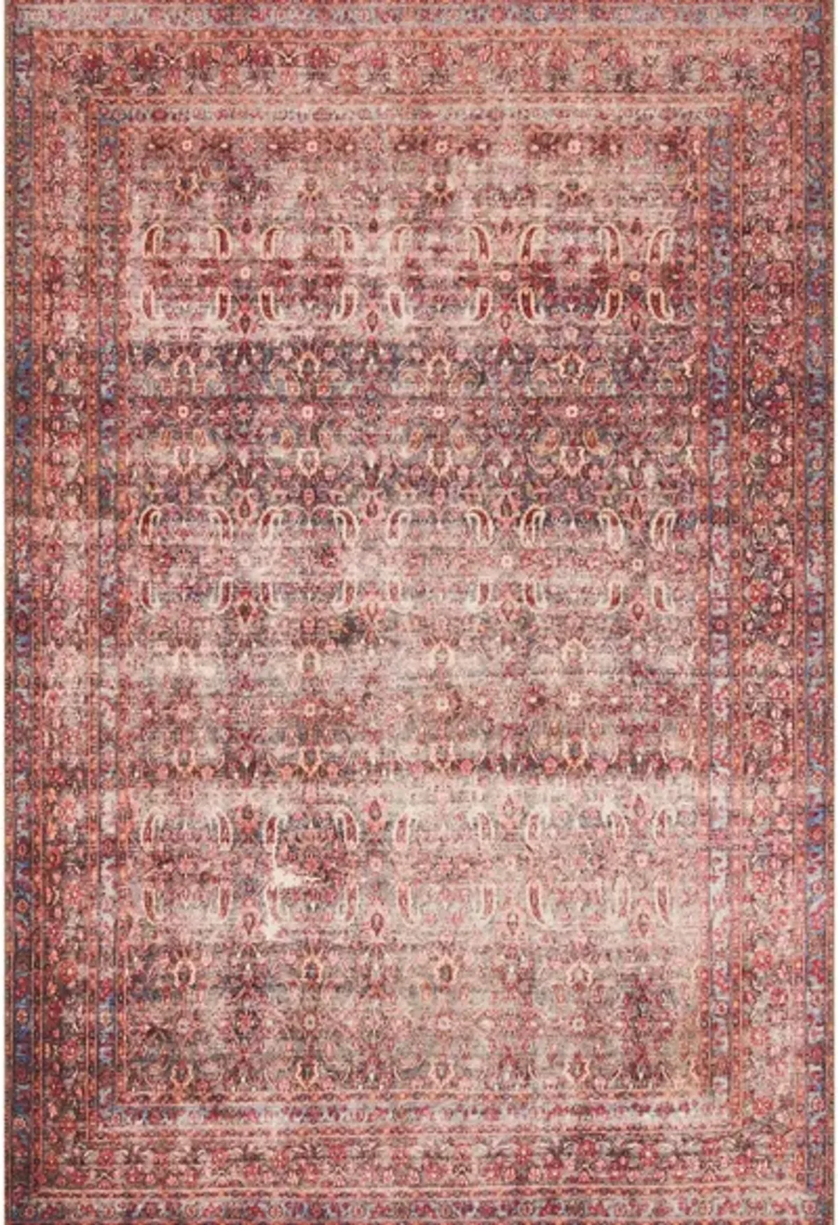 Loren Runner Rug in Eggplant/Crimson by Loloi Rugs